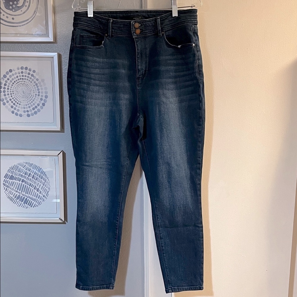 Ann Taylor Factory Women's High Rise Blue Jeans Size 14